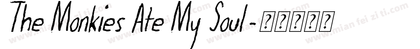The Monkies Ate My Soul字体转换
